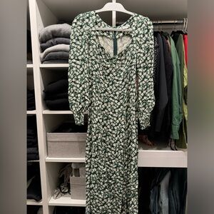 REFORMATION LONG SLEEVE MIDI DRESS